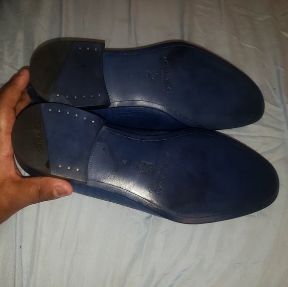 Ace marks size 11 E cobalt croc slippers main image 4